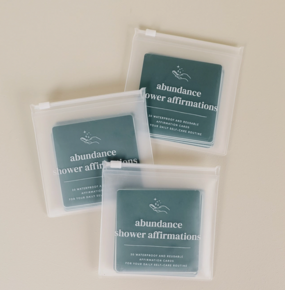 Abundance Shower Affirmation Cards