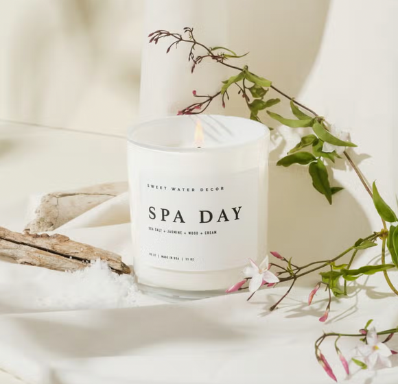 Spa Day 11oz Soy Candle - Sweet Water Decor