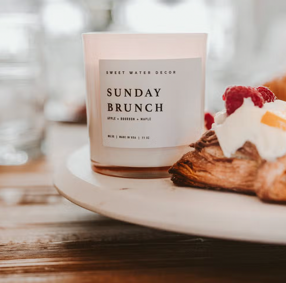 Sunday Brunch 11oz Soy Candle - Sweet Water Decor