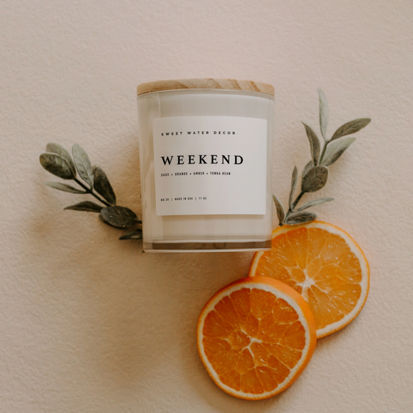 Weekend 11oz Soy Candle - Sweet Water Decor