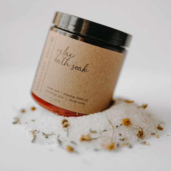 Relaxing Bath Salt | Made with Lavender & Chamomile - Soulistic Root