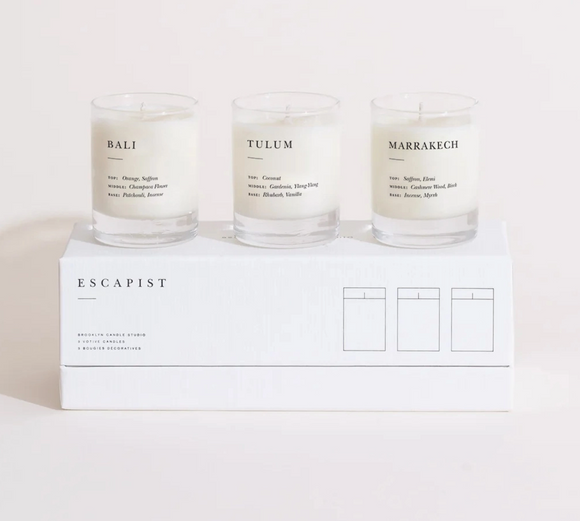 Votive Gift Set Wanderlust - Brooklyn Candle Studio