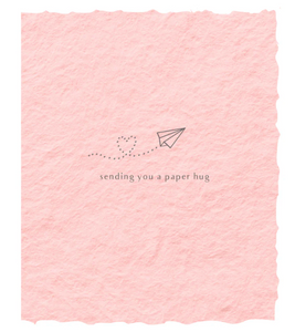 Sending You a Paper Hug Greeting Card - Paper Baristas