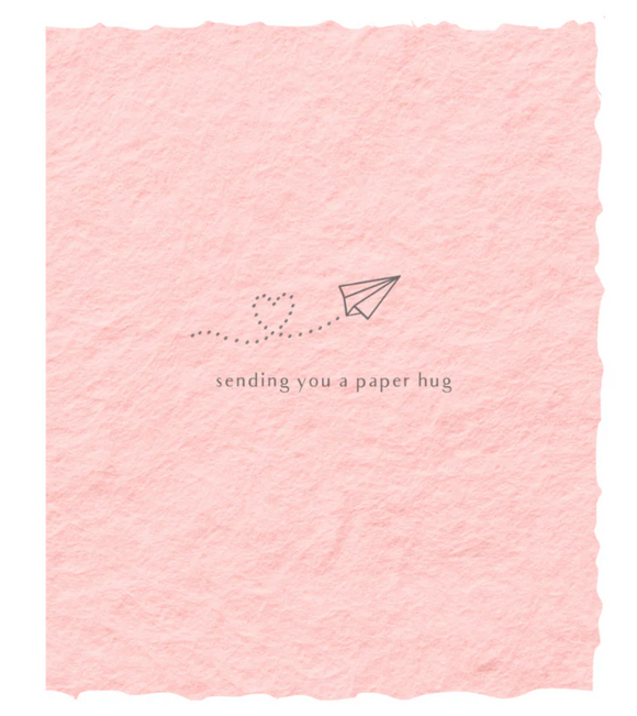 Sending You a Paper Hug Greeting Card - Paper Baristas