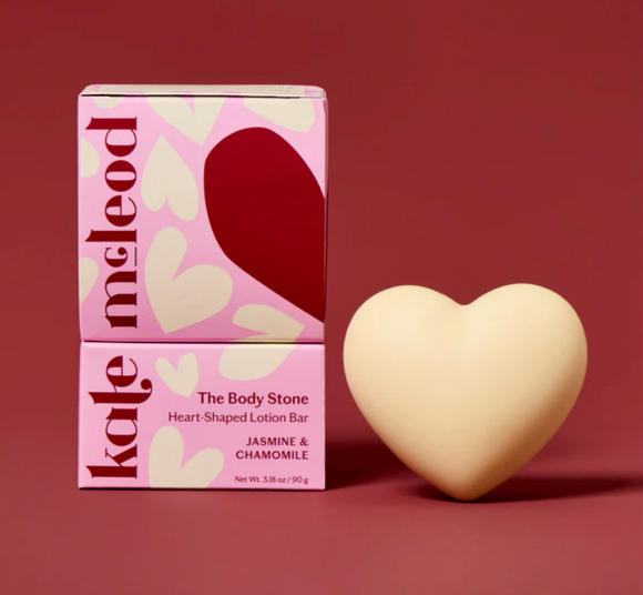 Kate McLeod Jasmine & Chamomile Heart Body Stone