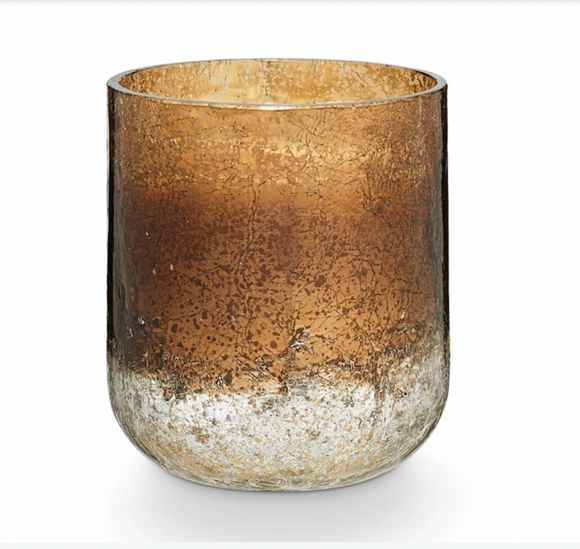 ILLUME Woodfire Crackle Small Glass Candle